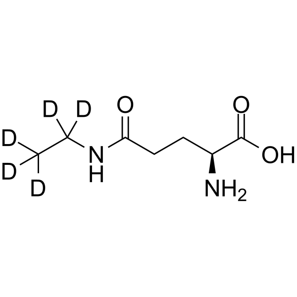 L-Theanine-d5 (L-Glutamic Acid γ-ethyl amide-d5; Nγ-Ethyl-L-glutamine-d5) 1217451-85-8